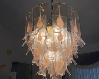 Vintage Glass Chandelier
