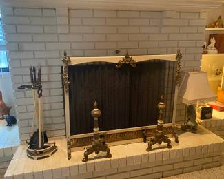 Antique Fireplace Set