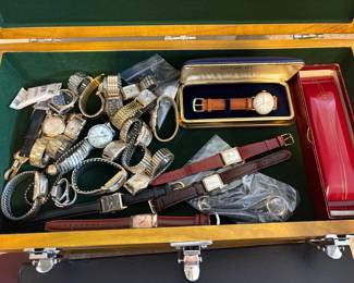 Hundreds of vintage watches