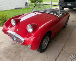 Fully restored 1961 Austin-Healey Bugeye Sprite, also known as the Frogeye Sprite in the UK, is a classic sports car known for its distinctive fixed headlights (resembling a "Bugeye" or "Frogeye"). It's a lightweight, compact roadster with a simple, functional design, and it was a popular entry-level sports car when new