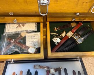 Hundreds of vintage watches