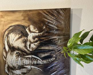 Elephant wall art