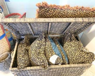 Leopard pillows galore.