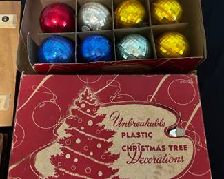 2 Boxes of Vintage Christmas Ornaments