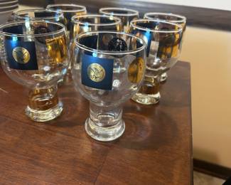 Mid-Century Cera Glass Beer Goblets