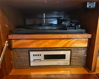 Koronette Fireplace/Stereo/Bar Turntable and 8 Track