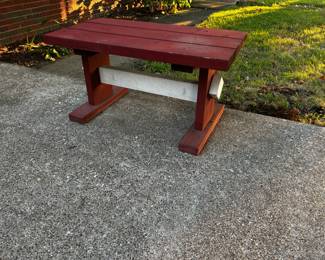 Vintage Redwood Patio Table