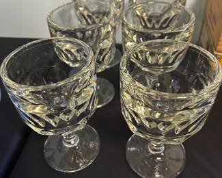 Vintage Thumbprint Beer Goblets