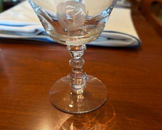 Fostoria Rose Champagne Glasses