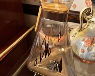 Vintage Inland Glass Golden Triangle Carafe