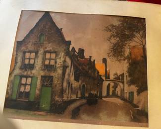 Antique French Lithograph