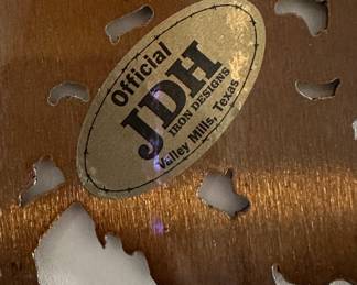 This piece is by JDH Iron Designs, as seen on HGTV's Fixer Upper with Chip & Joanna Gaines