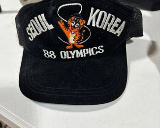 1988 black velvet Seoul Korea Olympics trucker hat