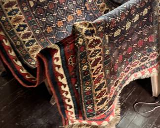 Antique Persian hand dyed rugs