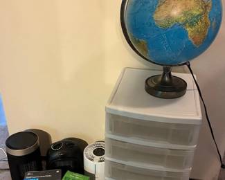 Light Up Globe Fans And Heaters Storage Drawers
