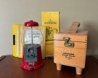 Carousel Candy Dispenser Esquire Shoe Valet 1940s National Geographic