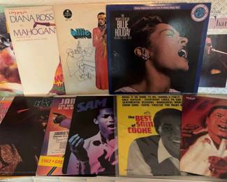 Sam Cooke Diana Ross Billy Holiday Wilson Picket And Donny Hathaway LPs