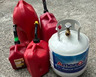 Propane Tank And Gas Cans