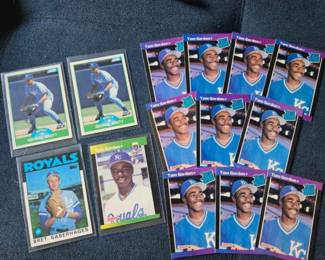 Kansas City Royals Lot of 14 Saberhagan Brett Gordon Rookie
