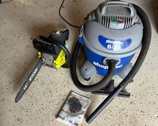 Shop Vac And Ryobi 14 Chainsaw