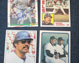 Reggie Jackson Lot of 4 Cards