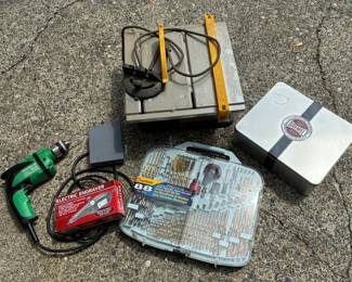 Wet Tile Saw Dremel Tool Drill Set