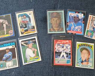 Lot of 9 Mariners Astros Rangers Cards Gonzalez error card