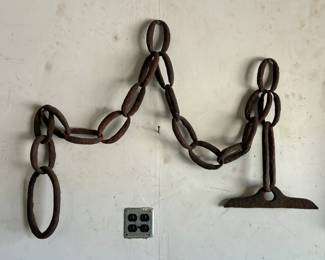 Antique Iron Hog Turner