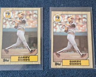 Barry Bonds Rookie Cards Pair Topps 320 Possible error cards