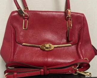 Coach Madison Madeline Red Handbag