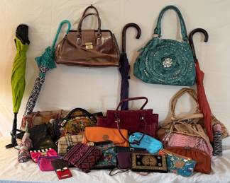 Handbags, Wallets, Clutches, Umbrellas