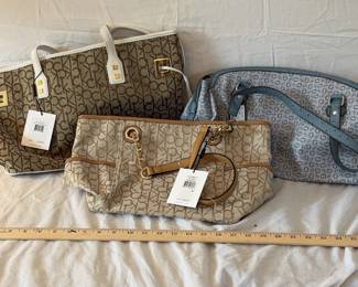 New Calvin Klein And Guess Handbags