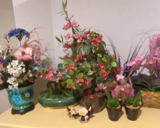 Faux Plants And Vases