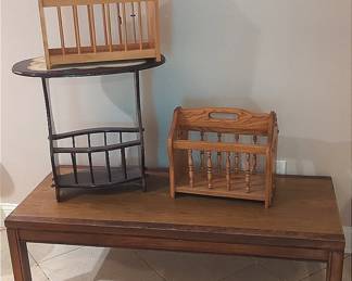 Magazine Holders And Coffee Table