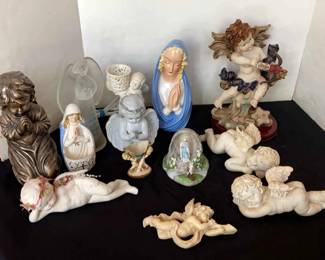 Angels, Holy Water Font, Lourdes Figurine , More