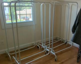 White Metal Clothing Racks
