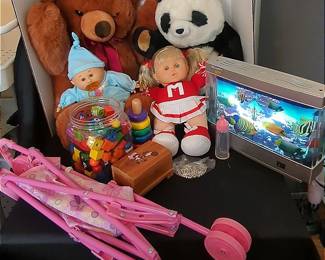 Childrens Dolls, Bears, Nightlight, And More