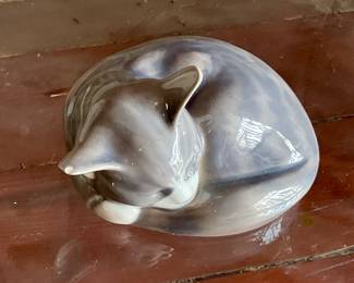 Royal Copenhagen cat figure