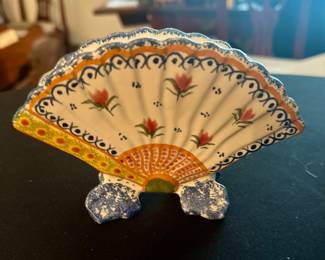 Quimper faiance flower vase