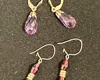 Gold earrings
