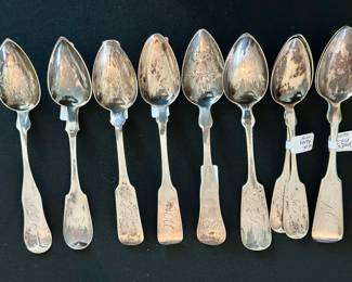 Coin silver spoons