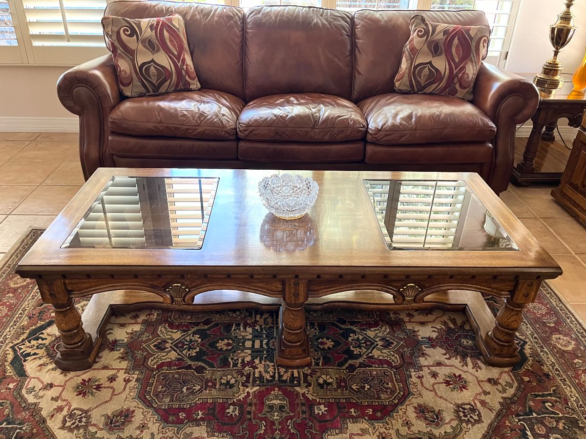 Thomasville leather sofa