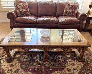 Thomasville leather sofa