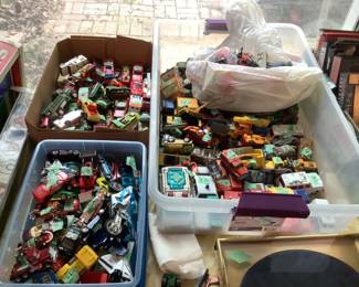 Over 100 Match box cars…some 1960s.  Batman, fire engines, Tonya and more
