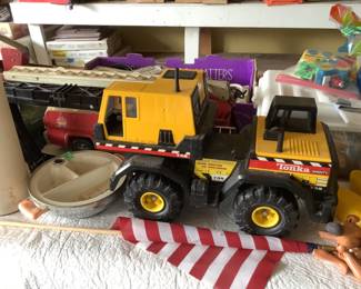 Tonka  truck, metal fire truck
