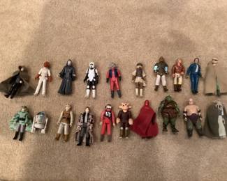 Sample of action figures.  Over 85 available