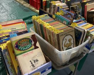 So many books!  Large group of children’s Golden books, an array of Lebanese cultural books…some in Arabic, Christmas books, National Geographic too