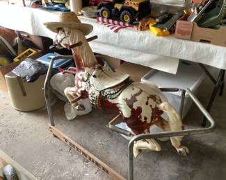 Vintage jumping horse