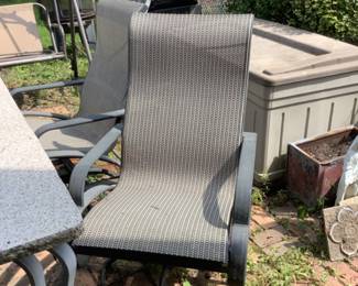 Set of four swivel chairs