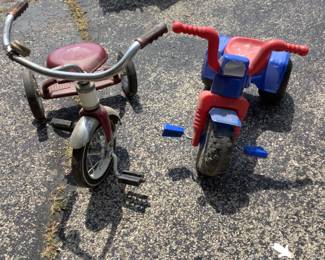 Metal and plastic tricycles